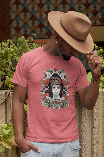 DHAGA VENGENCE GRAPHIC PRINTED T-SHIRT PINK